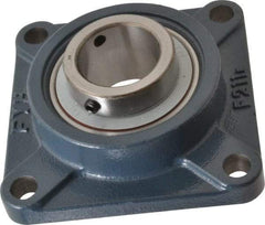 Value Collection - 2" ID, 6-3/8" OAW x 6-3/8" OAL x 6-3/8" OAH 4-Bolt High Temperature Flange Bearing - 6,470 Lb Static Cap, 9,550 Lb Dyn Cap, 5-1/8" Btw Mnt Hole Ctrs, 63/64" Base-to-Ctr Ht, Cast Iron - A1 Tooling