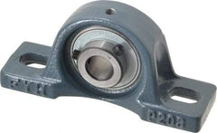 Value Collection - 5/8" ID, 2-3/8" OAW x 5" OAL x 2-3/8" OAH High Temperature Ball Bearing Pillow Block - 1,650 Lb Static Cap, 2,830 Lb Dyn Cap, 3-3/4" Btw Mnt Hole Ctrs, 1-3/16" Base-to-Ctr Ht, Cast Iron - A1 Tooling