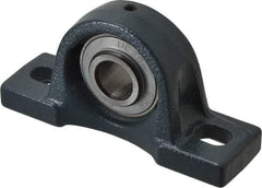 Value Collection - 3/4" ID, 2-17/32" OAW x 5" OAL x 2-17/32" OAH High Temperature Ball Bearing Pillow Block - 1,650 Lb Static Cap, 2,830 Lb Dyn Cap, 3-3/4" Btw Mnt Hole Ctrs, 1-5/16" Base-to-Ctr Ht, Cast Iron - A1 Tooling