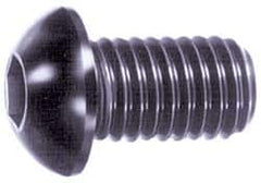 Value Collection - M12x1.75 Metric Coarse Hex Socket Drive, Button Screw - Grade 18-8 & Austenitic A2 Stainless Steel, Uncoated, Partially Threaded, 50mm Length Under Head - A1 Tooling