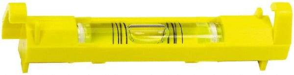 Stanley - 1 Vial, 3" Long, Plastic Line Level - 0.9" High x 3.45" Wide, Yellow - A1 Tooling