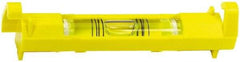 Stanley - 1 Vial, 3" Long, Plastic Line Level - 0.9" High x 3.45" Wide, Yellow - A1 Tooling