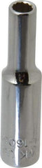 Blackhawk by Proto - 1/4" Drive, Deep Hand Socket - 12 Points, 1-15/16" OAL, Chrome Finish - A1 Tooling