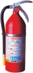 Kidde - 5 Lb, 3-A:40-B:C Rated, Dry Chemical Fire Extinguisher - 4-1/4" Diam x 15" High, 195 psi, 18' Discharge in 14 sec, Rechargeable, Steel Cylinder - A1 Tooling