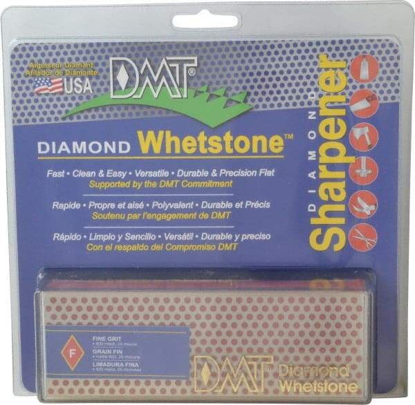 DMT - 6" Long x 2" Wide x 3/4" Thick, Diam ond Sharpening Stone - Rectangle, 600 Grit, Fine Grade - A1 Tooling