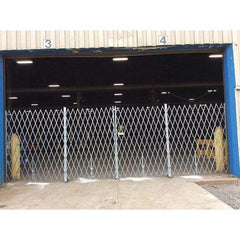 Illinois Engineered Products - 7' High Bi-Parting Folding Gates - Galvanized Steel, Silver - A1 Tooling