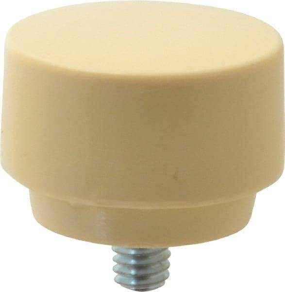 Proto - 1-1/2" Face Diam, Grade Medium Hard, Tan Hammer Tip/Face - Plastic - A1 Tooling