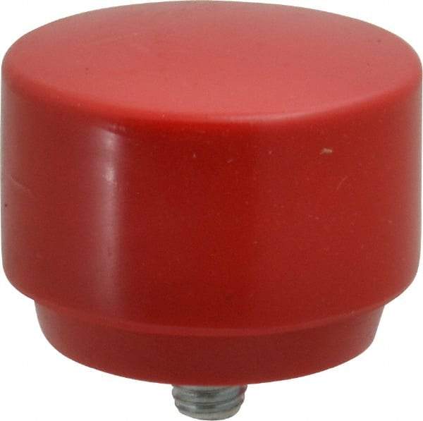 Proto - 2" Face Diam, Grade Medium, Red Hammer Tip/Face - Plastic - A1 Tooling