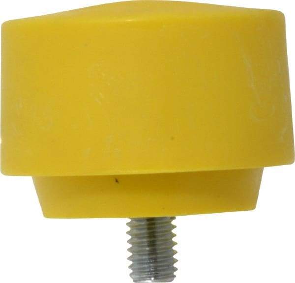 Proto - 2-1/2" Face Diam, Grade Extra Hard, Yellow Hammer Tip/Face - Plastic - A1 Tooling