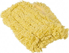 Rubbermaid - 36" Long x 5" Wide Yarn Blend Dust Mop Head - Envelope Connection, Yellow, Looped Head - A1 Tooling