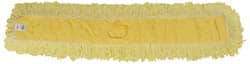 Rubbermaid - 48" Long x 5" Wide Yarn Blend Dust Mop Head - Envelope Connection, Yellow, Looped Head - A1 Tooling