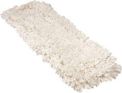 Rubbermaid - 24" Long x 5" Wide Cotton Yarn Dust Mop Head - Slip-On/Slip-Through Backing, White, Twisted Loop Head - A1 Tooling