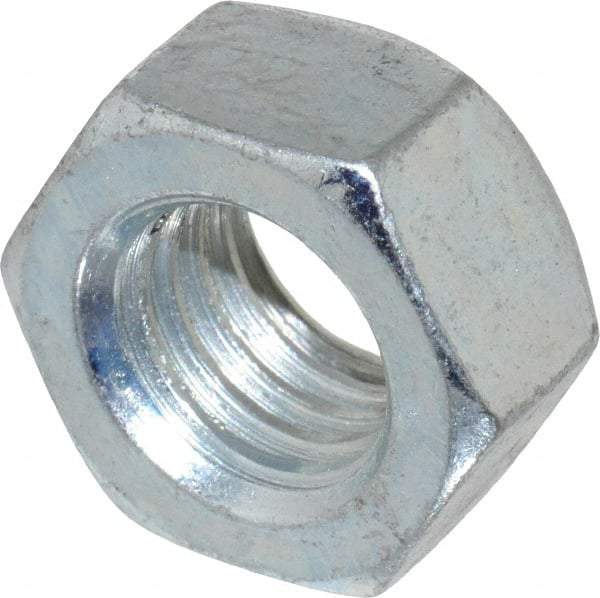 Value Collection - 5/8-11 UNC Grade C Hex Lock Nut with Distorted Thread - 15/16" Width Across Flats, 35/64" High, Cadmium Clear-Plated Finish - A1 Tooling