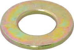 Value Collection - 5/8" Screw, Grade 8 Steel SAE Flat Washer - 21/32" ID x 1-5/16" OD, 3/32" Thick, Zinc Yellow Dichromate Finish - A1 Tooling