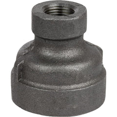 Black Pipe Fittings; Fitting Type: Reducing Coupling; Fitting Size: 1-1/2″ x 1/2″; Material: Malleable Iron; Finish: Black; Fitting Shape: Straight; Thread Standard: NPT; Connection Type: Threaded; Lead Free: No; Standards:  ™ASME ™B1.2.1;  ™ASME ™B16.3;