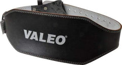 Valeo - Size M, Traditional Buckle, Leather Belt - 31 to 37" Waist, 6" Wide, Lumbar Support, Black - A1 Tooling