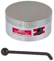 Suburban Tool - Fine Pole Round Permanent Magnetic Rotary Chuck - 7-3/4" Wide x 2-15/16" High, Ceramic - A1 Tooling