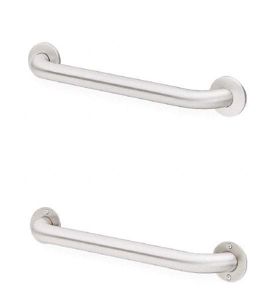 Bradley - Washroom Partition Stainless Steel Grab Bar - 36 Inch Long, Compatible with Shower and Toilet Stalls - A1 Tooling