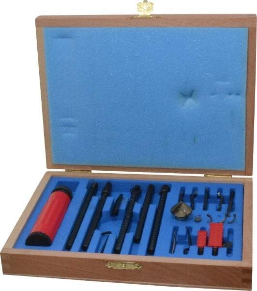 Shaviv - 21 Piece Carbide, High Speed Steel Blade Hand Deburring Tool Set - B, C, D, E, F Blade Holder, B10, B20, B30, B50, B60, B70;C40, C42;D80;E100, E200, E300, E350, E600;F20 Blades, For Flat Surface, Hole Edge, Straight Edge - A1 Tooling