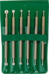 Value Collection - 6 Piece High Speed Steel Blade Hand Deburring Tool Set - For Hole Edge, Straight Edge - A1 Tooling