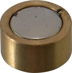 Mag-Mate - 1/2" Diam x 1/4" High, 2.13 Lb Average Pull Force, 4-1/4 Lb Max Pull Force, Neodymium Rare Earth Shielded Magnet - 0.062" Shielding Wall Thickness - A1 Tooling