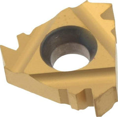 Carmex - 16ER External Right Hand 10 American Buttress Laydown Threading Insert - Grade P25C, TiN Coated Carbide - A1 Tooling