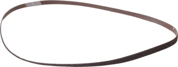 Norton - 1/4" Wide x 24" OAL, 60 Grit, Aluminum Oxide Abrasive Belt - Aluminum Oxide, Medium, Coated, Cloth Backing, Series R283 - A1 Tooling