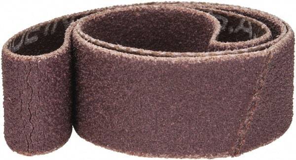 Norton - 1/2" Wide x 12" OAL, 100 Grit, Aluminum Oxide Abrasive Belt - Aluminum Oxide, Fine, Coated, X Weighted Cloth Backing, Series R283 - A1 Tooling