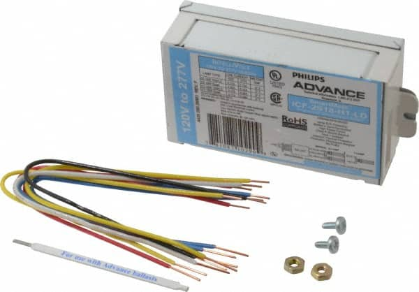 Philips Advance - 1 or 2 Lamp, 120-277 Volt, 0.16 to 0.33 Amp, 0 to 39 Watt, Programmed Start, Electronic, Nondimmable Fluorescent Ballast - 0.90, 0.91, 0.95, 1.00, 1.05 Ballast Factor - A1 Tooling