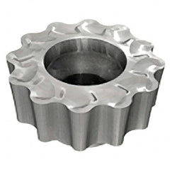 Iscar - RCMT2009 FW Grade IC908 Carbide Milling Insert - TiAlN Finish, 0.2362" Thick, 20mm Inscribed Circle - A1 Tooling