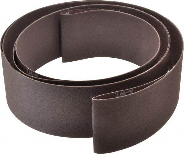 Norton - 3" Wide x 132" OAL, 120 Grit, Aluminum Oxide Abrasive Belt - Aluminum Oxide, Fine, Coated, X Weighted Cloth Backing, Series R228 - A1 Tooling