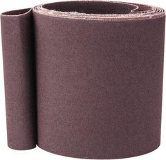 Norton - 4" Wide x 132" OAL, 120 Grit, Aluminum Oxide Abrasive Belt - Aluminum Oxide, Fine, Coated, X Weighted Cloth Backing, Series R228 - A1 Tooling