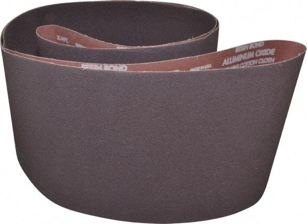 Norton - 8" Wide x 107" OAL, 50 Grit, Aluminum Oxide Abrasive Belt - Aluminum Oxide, Coarse, Coated, X Weighted Cloth Backing, Series R228 - A1 Tooling