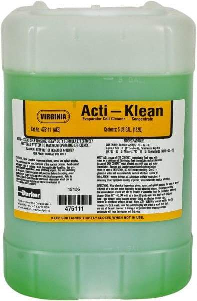 Parker - 5 Gal HVAC Coil Cleaner - For Evaporator Coils & Drain Pans - A1 Tooling