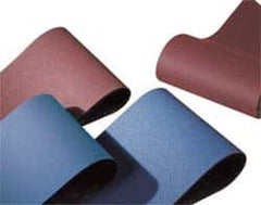 Norton - 37" Wide x 60" OAL, 150 Grit, Aluminum Oxide Abrasive Belt - Aluminum Oxide, Very Fine, Coated, X Weighted Cloth Backing, Series R215 - A1 Tooling