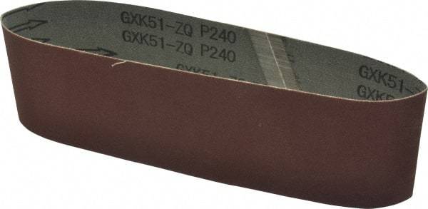 Tru-Maxx - 3" Wide x 21" OAL, 240 Grit, Aluminum Oxide Abrasive Belt - Aluminum Oxide, Very Fine, Coated - A1 Tooling