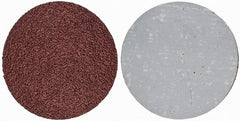 Made in USA - 4" Diam, 36 Grit Aluminum Oxide Adhesive PSA Disc - A1 Tooling