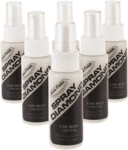 Accu-Finish - 2 oz Diamond Spray Compound - 8,000 Grit, Clear, Use on Ceramic - A1 Tooling