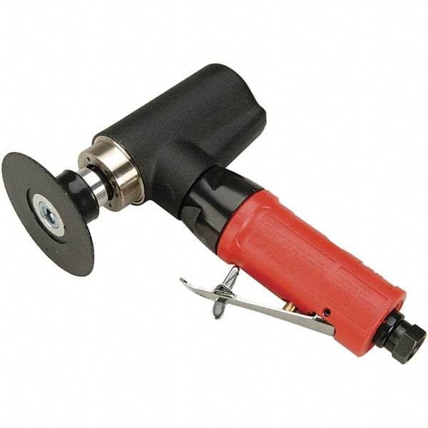 Autobrade Red - 3" Max Disc, 20,000 RPM, Pneumatic Handheld Disc Sander - 22 CFM, 1/4 NPT Inlet, 0.5 hp, 90 psi - A1 Tooling