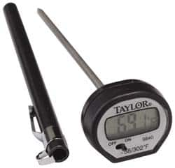 Taylor - -40 to 302°F Pocket Digital Thermometer - LCD Display, 1.5 Volts - A1 Tooling