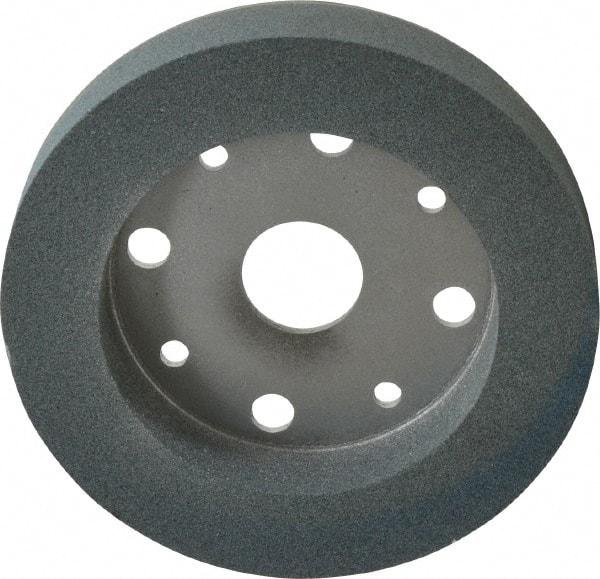 Norton - 6" Diam, 4" Hole Size, 1" Overall Thickness, 100 Grit, Type 2 Tool & Cutter Grinding Wheel - Fine Grade, Silicon Carbide, I Hardness, Vitrified Bond, 3,600 RPM - A1 Tooling