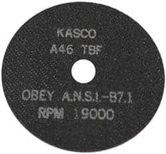 Made in USA - 7" Aluminum Oxide Cutoff Wheel - 1/16" Thick, 5/8" Arbor, 8,723 Max RPM, Use with Stationary Tools - A1 Tooling