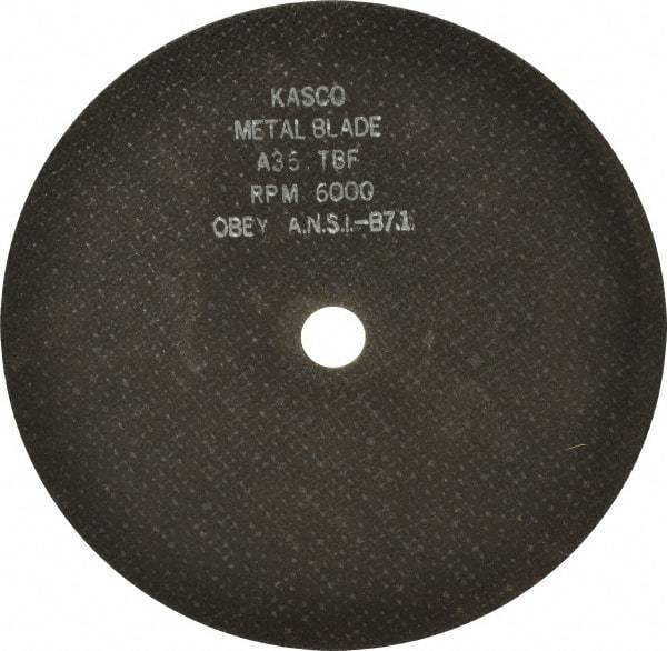 Made in USA - 9" 36 Grit Aluminum Oxide Cutoff Wheel - 1/8" Thick, 7/8" Arbor, 6,000 Max RPM, Use with Angle Grinders - A1 Tooling