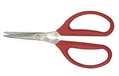 Clauss - 1-1/2" LOC, 6-1/4" OAL Stainless Steel Standard Shears - Ambidextrous, Plastic Straight Handle, For General Purpose Use - A1 Tooling