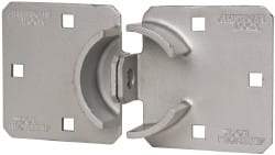 American Lock - 8-1/2" Long x 4-1/2" Wide, Door Hasp - Hardened Steel - A1 Tooling