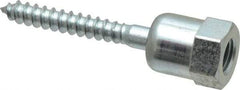 Buildex - 3/8" Zinc-Plated Steel Vertical (End Drilled) Mount Threaded Rod Anchor - 5/8" Diam x 2" Long, Swivel Head, 1,760 Lb Ultimate Pullout, For Use with Wood - A1 Tooling