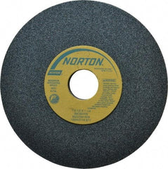 Norton - 7" Diam x 1-1/4" Hole x 1/2" Thick, I Hardness, 60 Grit Surface Grinding Wheel - Silicon Carbide, Type 1, Medium Grade, 3,600 Max RPM, Vitrified Bond, No Recess - A1 Tooling