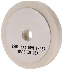 Grier Abrasives - 120 Grit Aluminum Oxide Type 1 Internal Grinding Wheel - 2-1/2" Diam x 3/8" Hole x 3/8" Thick, 12,987 Max RPM, Fine Grade, L Hardness, Vitrified Bond - A1 Tooling