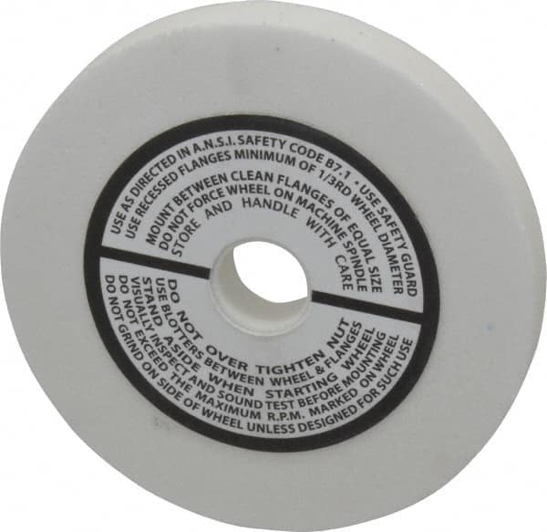 Grier Abrasives - 120 Grit Aluminum Oxide Type 1 Internal Grinding Wheel - 3" Diam x 1/2" Hole x 3/8" Thick, 10,823 Max RPM, Fine Grade, Hardness, Vitrified Bond - A1 Tooling