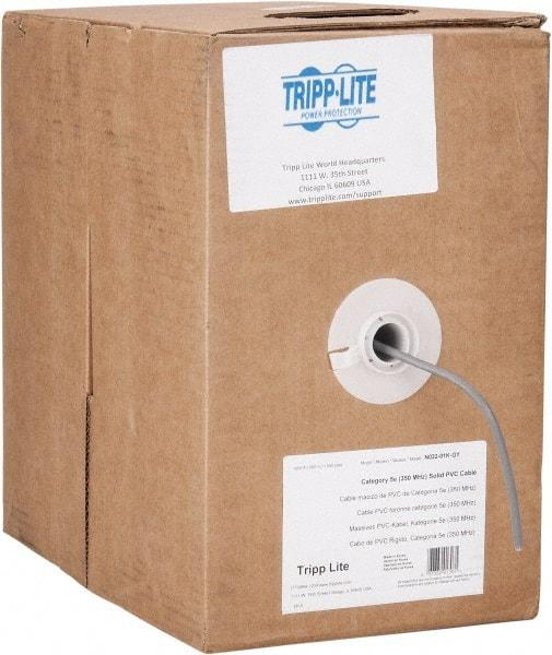 Tripp-Lite - Cat5e, 24 AWG, 350 MHz, Unshielded Network & Ethernet Cable - Gray, PVC, 1,000' OAL - A1 Tooling